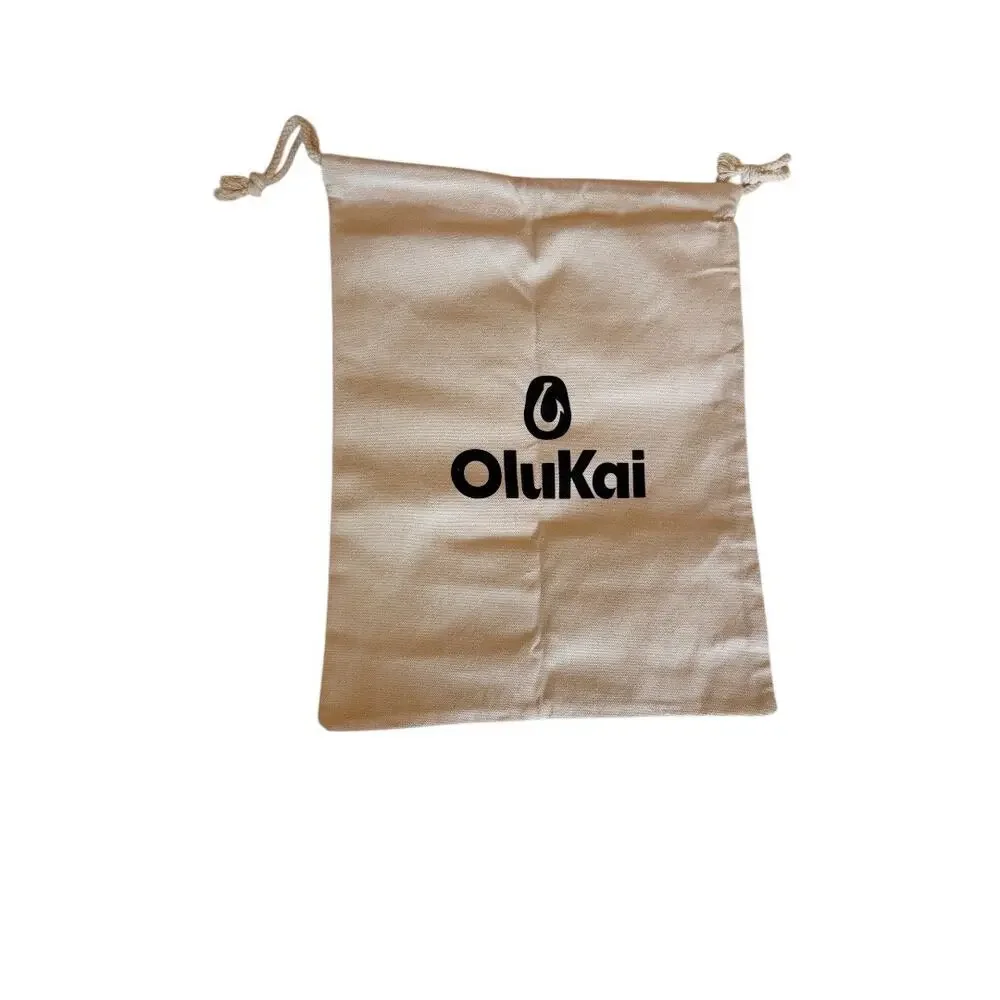 New OluKai Natural Canvas Drawstring Shoe & Travel Bag